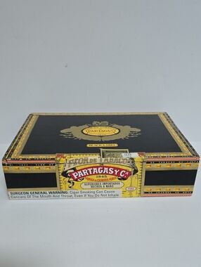 Partagas Black Label Piramide Wooden Cigar Box Empty Craft Box